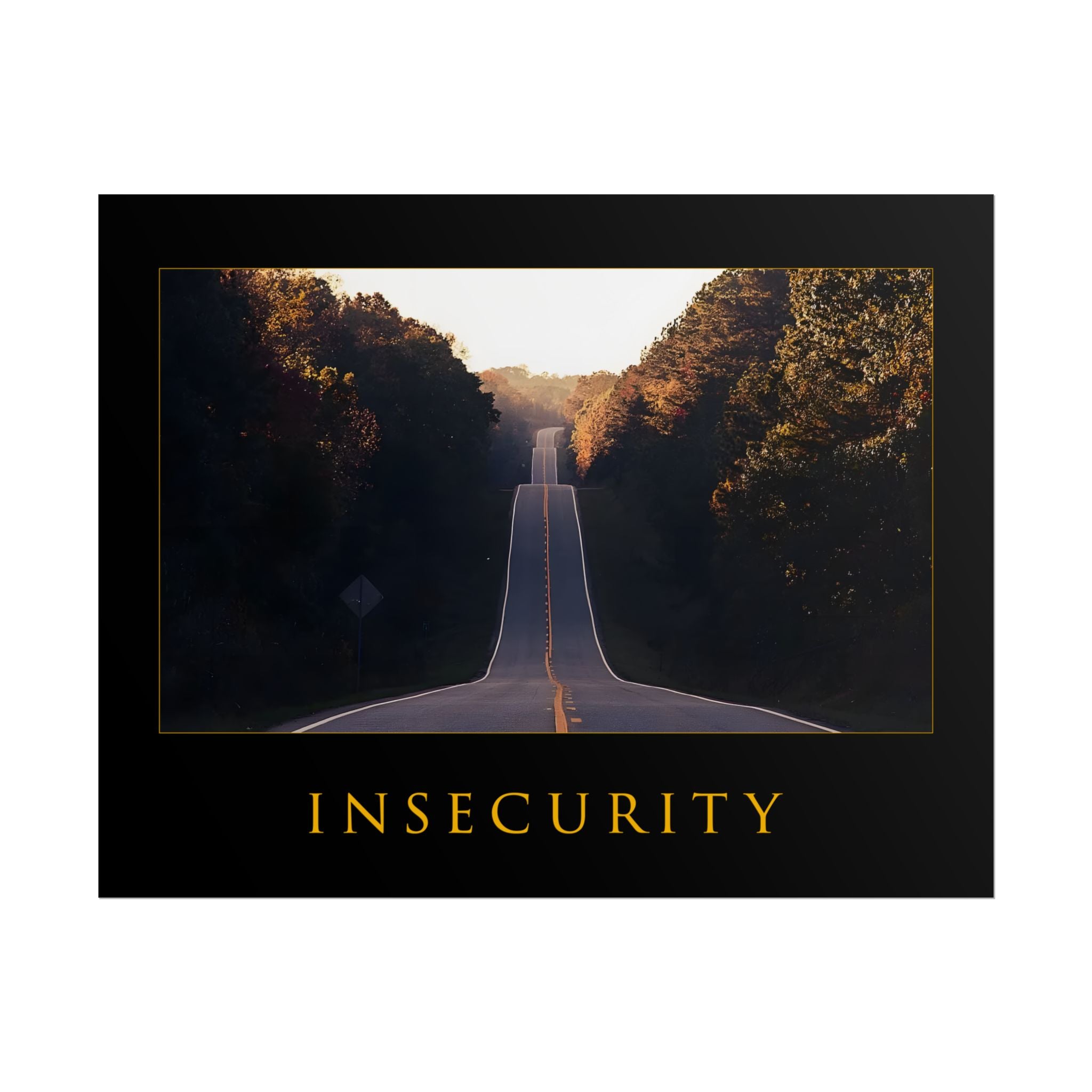 INSECURITY MOTIVATIONAL POSTER